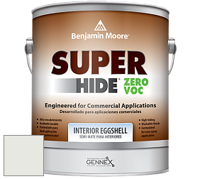 Benjamin Moore 357 Super Hide Zero Voc Interior Eggshell краска цвет OC-54 White Wisp
