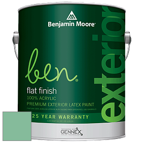 Benjamin Moore Ben 541 Waterborne Exterior Flat Finish краска цвет 586 Northern Lights