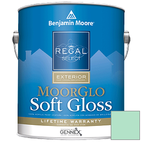 Краска Regal Select Exterior Paint-Moor GloSoft Gloss Finish (W096) цвет 576 Bahama Waters