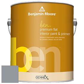 Benjamin Moore Ben W625 Premium Interior Latex Flat краска цвет 2126-40 Sweatshirt Gray