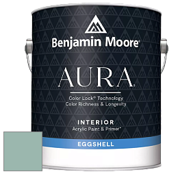 Benjamin Moore Aura 524 Waterborne Interior Eggshell Finish краска цвет 683 St. Lucia Teal