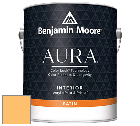 Benjamin Moore Aura 526 Waterborne Interior Satin Finish покрытие цвет NCS S 0550-Y20R 