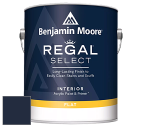 Benjamin Moore 547 Regal Select Waterborne Interior Flat Finish краска цвет RAL 5011 