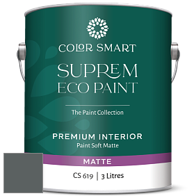 COLOR SMART CS 619 SUPREM ECO PAINT матовая краска цвет NCS S 7005-B50G 