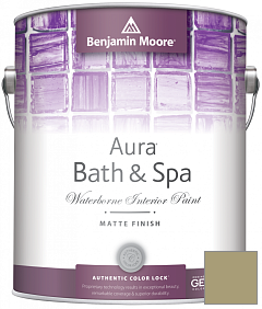 Краска Benjamin Moore Aura Bath & Spa Interior Paint Matte Finish (532) цвет 495 Hillside Green