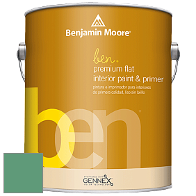 Benjamin Moore Ben W625 Premium Interior Latex Flat краска цвет NCS S 3040-G 