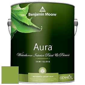 Benjamin Moore Aura 528 Waterborne Interior Semi-gloss Finish краска цвет 2029-30 Rosemary Green