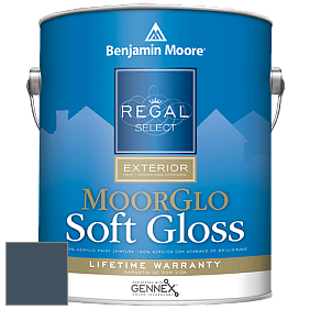 Benjamin Moore W096 Regal Select Exterior Paint-Moor GloSoft Gloss Finish краска цвет 2062-20 Gentleman's Gray