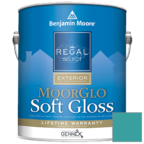 Краска Regal Select Exterior Paint-Moor GloSoft Gloss Finish (W096) цвет 741 San Jose Blue