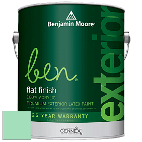 Benjamin Moore Ben 541 Waterborne Exterior Flat Finish краска цвет 2037-50 Greenwood Lake