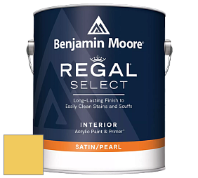 Benjamin Moore 550 Regal Select Waterborne Interior Pearl Finish краска цвет 355 Majestic Yellow