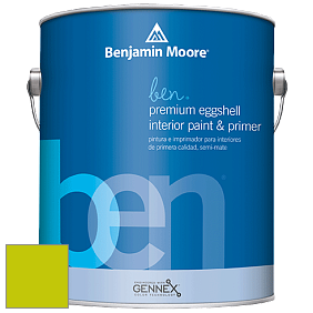 Benjamin Moore Ben W626 Premium Interior Latex Eggshell краска цвет 2026-30 Snow Cone Green