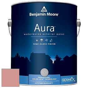 Benjamin Moore Aura 632 Waterborne Exterior Semi-Gloss Finish краска цвет 2089-40 Tomato Cream Sauce