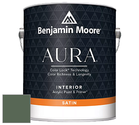 Benjamin Moore Aura 526 Waterborne Interior Satin Finish покрытие цвет 630 Martha's Vineyard