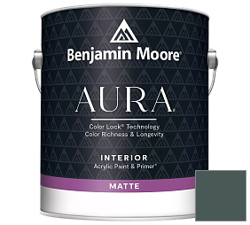 Краска Benjamin Moore Aura Interior Paint - Matte (522) цвет 714 Hidden Falls