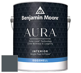 Benjamin Moore Aura 524 Waterborne Interior Eggshell Finish краска цвет 2131-30 Lead Gray