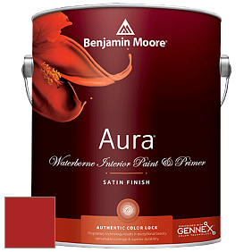 Benjamin Moore Aura 526 Waterborne Interior Satin Finish покрытие цвет RAL 3000 