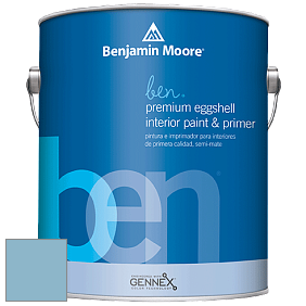 Benjamin Moore Ben W626 Premium Interior Latex Eggshell краска цвет 2062-50 Blue Jean