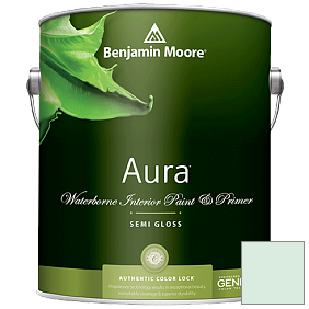 Краска Aura Waterborne Interior Semi-gloss Finish (528) цвет 582 Cool Mint