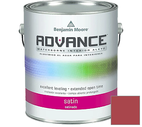 Краска Benjamin Moore 792. Advance Interior Paint-Satin эмаль цвет 1322 Ladybug Red