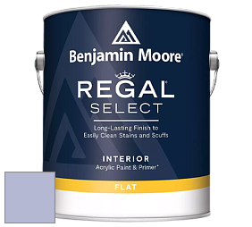 Benjamin Moore 547 Regal Select Waterborne Interior Flat Finish краска цвет 2069-50 Blue Orchid