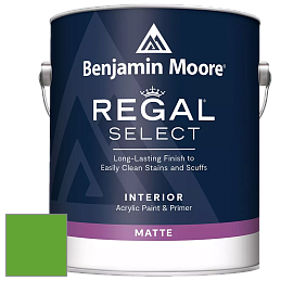 Benjamin Moore 548 IRegal Select Interior Paint - Matte краска цвет 2032-20 Traffic Light Green