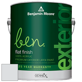 Benjamin Moore Ben 541 Waterborne Exterior Flat Finish краска цвет 2118-70 Heaven