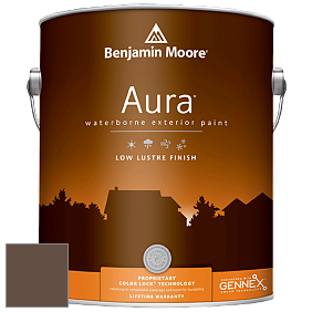 Benjamin Moore Aura 634 Waterborne Exterior Low Lustre Finish краска цвет 2107-10 Chocolate Candy Brown