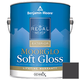 Краска Regal Select Exterior Paint-Moor GloSoft Gloss Finish (W096) цвет 2117-10 Carbon Copy