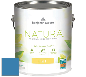 Benjamin Moore 512 Natura Interior Flat Finish матовая краска цвет 797 Athens Blue