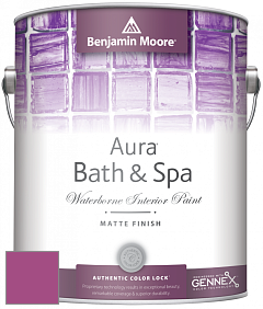 Benjamin Moore Aura 532 Bath & Spa Waterborne Interior Paint Matte Finish краска цвет 2076-30 Crushed Berries