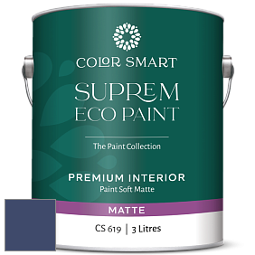 COLOR SMART CS 619 SUPREM ECO PAINT матовая краска цвет 2065-10 Admiral Blue