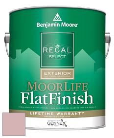 Benjamin Moore W105 Regal Select Exterior Paint-MoorLife Flat Finish краска цвет 1255 Pink Panther