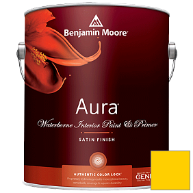 Краска Aura Waterborne Interior Satin Finish (526) цвет 2022-30 Bright Yellow