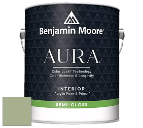Benjamin Moore Aura 528 Waterborne Interior Semi-gloss Finish краска цвет AF-450 