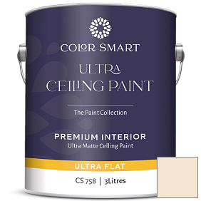 Краска COLOR SMART CS 758 ULTRA CEILING PAINT ультраматовая краска цвет 906 White Mountains