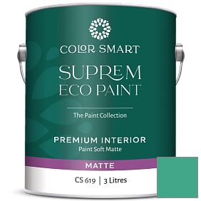 Краска COLOR SMART CS 619 SUPREM ECO PAINT матовая краска цвет 607 Albuquerque Teal
