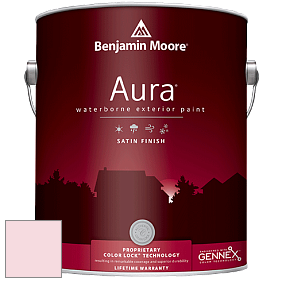 Benjamin Moore Aura 631 Waterborne Exterior Satin Finish краска цвет 2007-70 Angel Pink