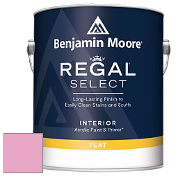 Benjamin Moore 547 Regal Select Waterborne Interior Flat Finish краска цвет 2086-50 Blushing Bride