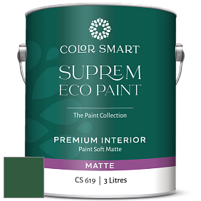 COLOR SMART CS 619 SUPREM ECO PAINT матовая краска цвет NCS S 5540-G10Y 