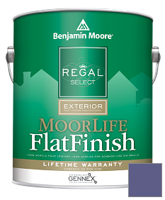 Краска Regal Select Exterior Paint-MoorLife Flat Finish (W105) цвет 1407 Mauve Bauhaus