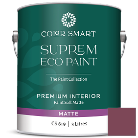 Краска COLOR SMART CS 619 SUPREM ECO PAINT матовая краска цвет 2083-20 Cranberry Cocktail