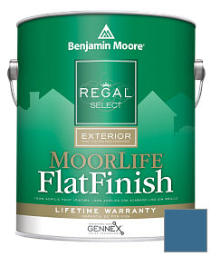 Краска Regal Select Exterior Paint-MoorLife Flat Finish (W105) цвет 2063-30 Blueberry