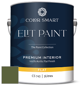 COLOR SMART CS 745 ELIT PAINT глубокоматовая моющаяся краска цвет NCS S 5540-G40Y 