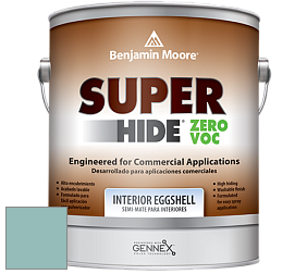 Benjamin Moore 357 Super Hide Zero Voc Interior Eggshell краска цвет 676 Spirit in the Sky