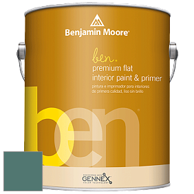 Benjamin Moore Ben W625 Premium Interior Latex Flat краска цвет 2050-30 Newport Green
