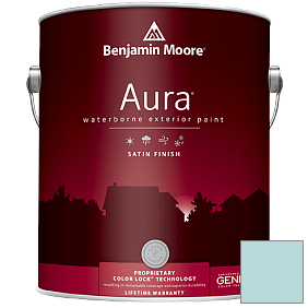 Краска Aura Waterborne Exterior Satin Finish (631) цвет 2053-60 Tear Drop Blue