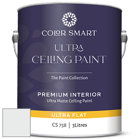 COLOR SMART CS 758 ULTRA CEILING PAINT ультраматовая краска цвет NCS S 0601-B 