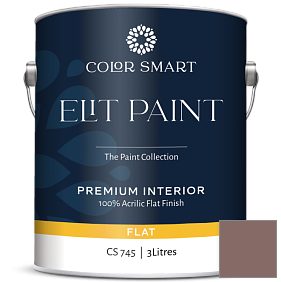 Краска COLOR SMART CS 745 ELIT PAINT глубокоматовая моющаяся краска цвет 1245 Sequoia