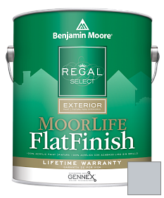 Краска Regal Select Exterior Paint-MoorLife Flat Finish (W105) цвет 2132-60 Metallic Silver